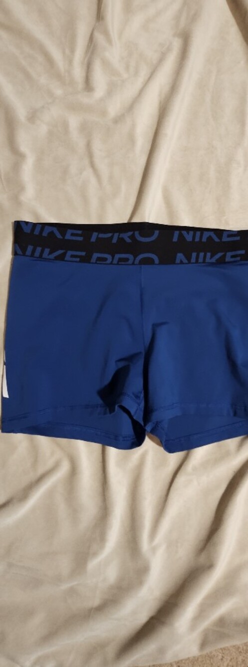 Nike Women’s Athletic Shorts - Blue with Black Waistband